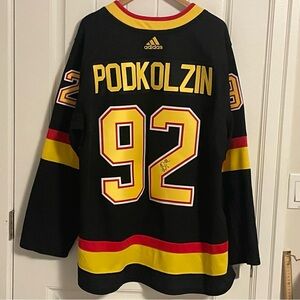 Authentic Adidas Vancouver Canucks Vasily Podkolzin Skate 1.0 Jersey Size 56 XXL